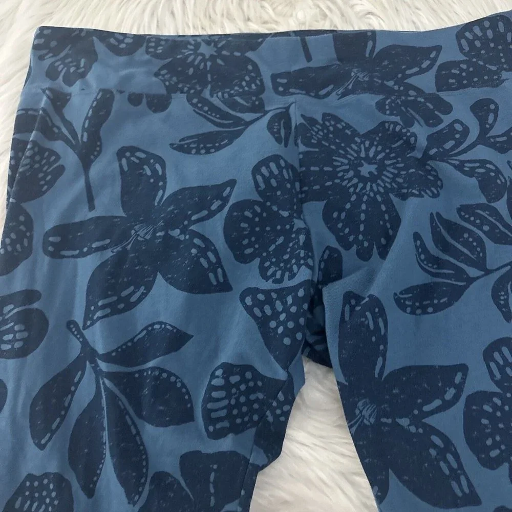 Sonoma Womens Cropped Leggings 3X Floral Oeko-Tex Comfort Stretch - Picture 2 of 12